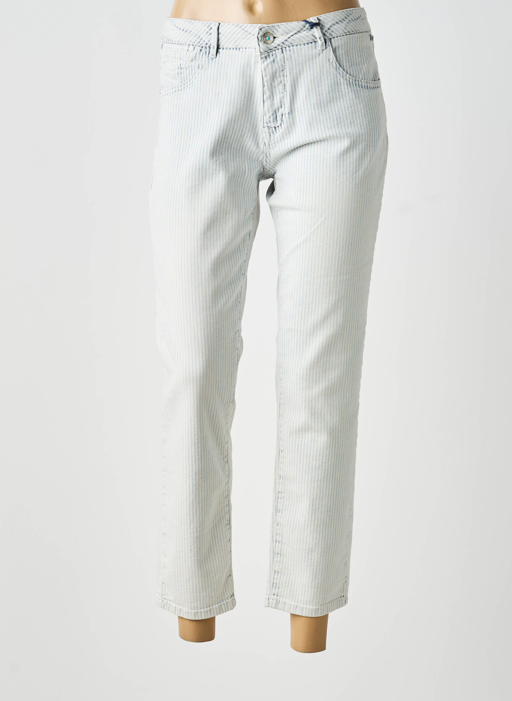 Jeans coupe slim taille basse taille basse bleu FREEMAN T.PORTER femme