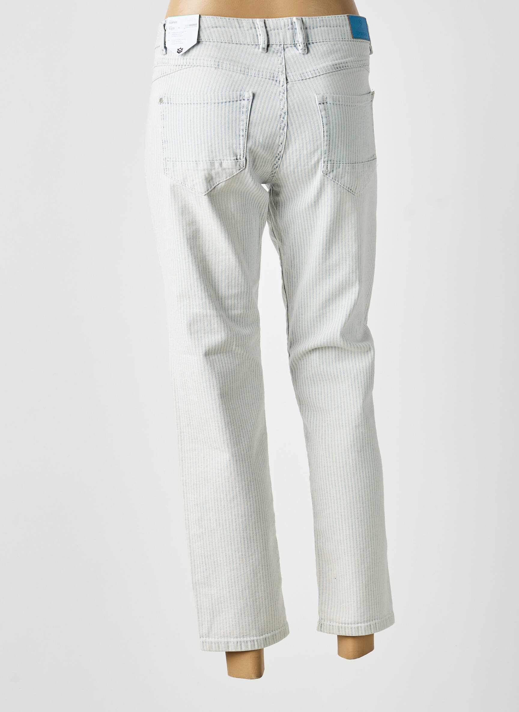 Jeans coupe slim taille basse taille basse bleu FREEMAN T.PORTER femme