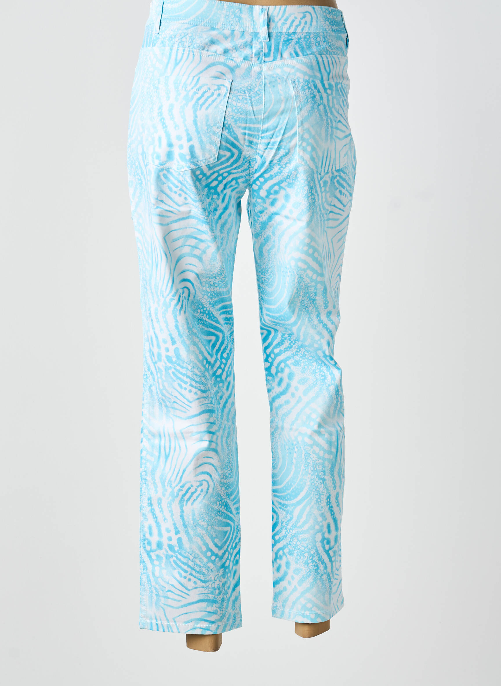 Pantalon 7/8 stretch taille normale bleu OLSEN femme