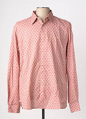 Chemise manches longues imprimé fantaisie rouge SERGE BLANCO homme