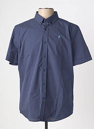 Chemise manches courtes imprimé fantaisie bleu RUCKFIELD homme