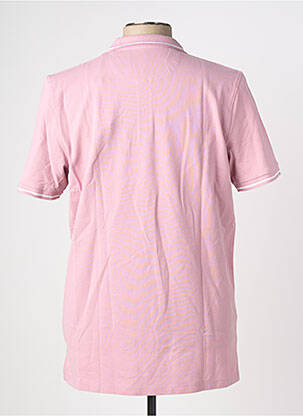 Polo stretch manches courtes rose LEE homme