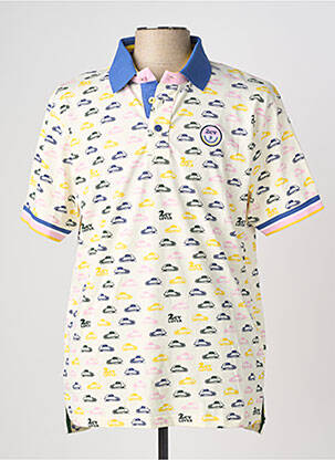 Polo tissage jersey manches courtes bleu RUCKFIELD homme
