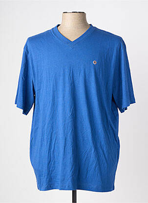 T-shirt broderie manches courtes bleu SERGE BLANCO homme