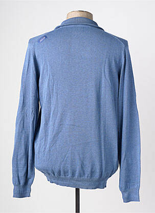 Pull stretch manches longues bleu OXBOW homme