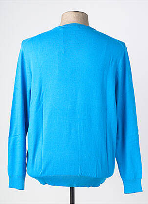 Pull stretch manches longues bleu SERGE BLANCO homme