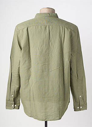 Chemise manches longues coupe droite vert LEE homme