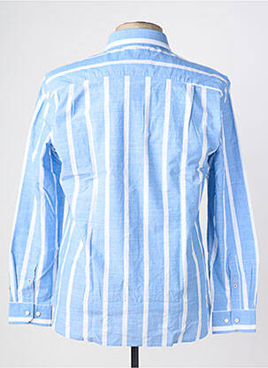 Chemise manches longues coupe droite bleu SERGE BLANCO homme