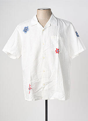 Chemise manches courtes poches blanc SERGE BLANCO homme