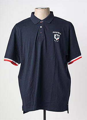 Polo tissage jersey manches courtes bleu RUCKFIELD homme