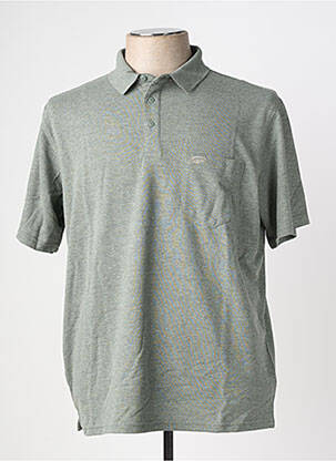 Polo tissage chiné manches courtes vert OXBOW homme