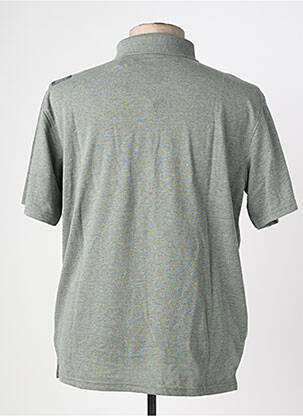 Polo tissage chiné manches courtes vert OXBOW homme