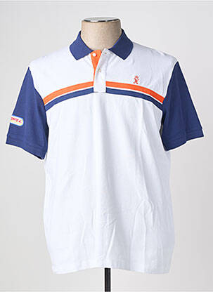 Polo stretch manches courtes bleu VICOMTEA homme