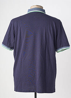 Polo stretch manches courtes bleu SERGE BLANCO homme