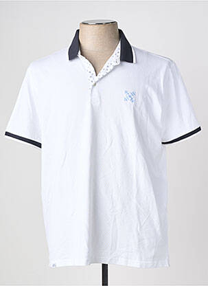 Polo stretch manches courtes blanc OXBOW homme