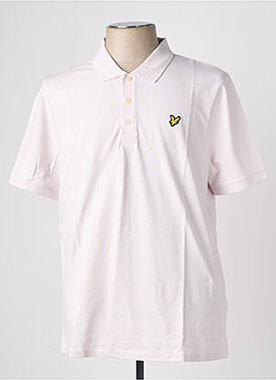 Polo stretch manches courtes rose LYLE & SCOTT homme