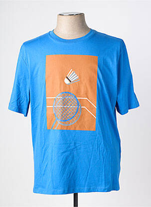 T-shirt stretch manches courtes bleu SERGE BLANCO homme