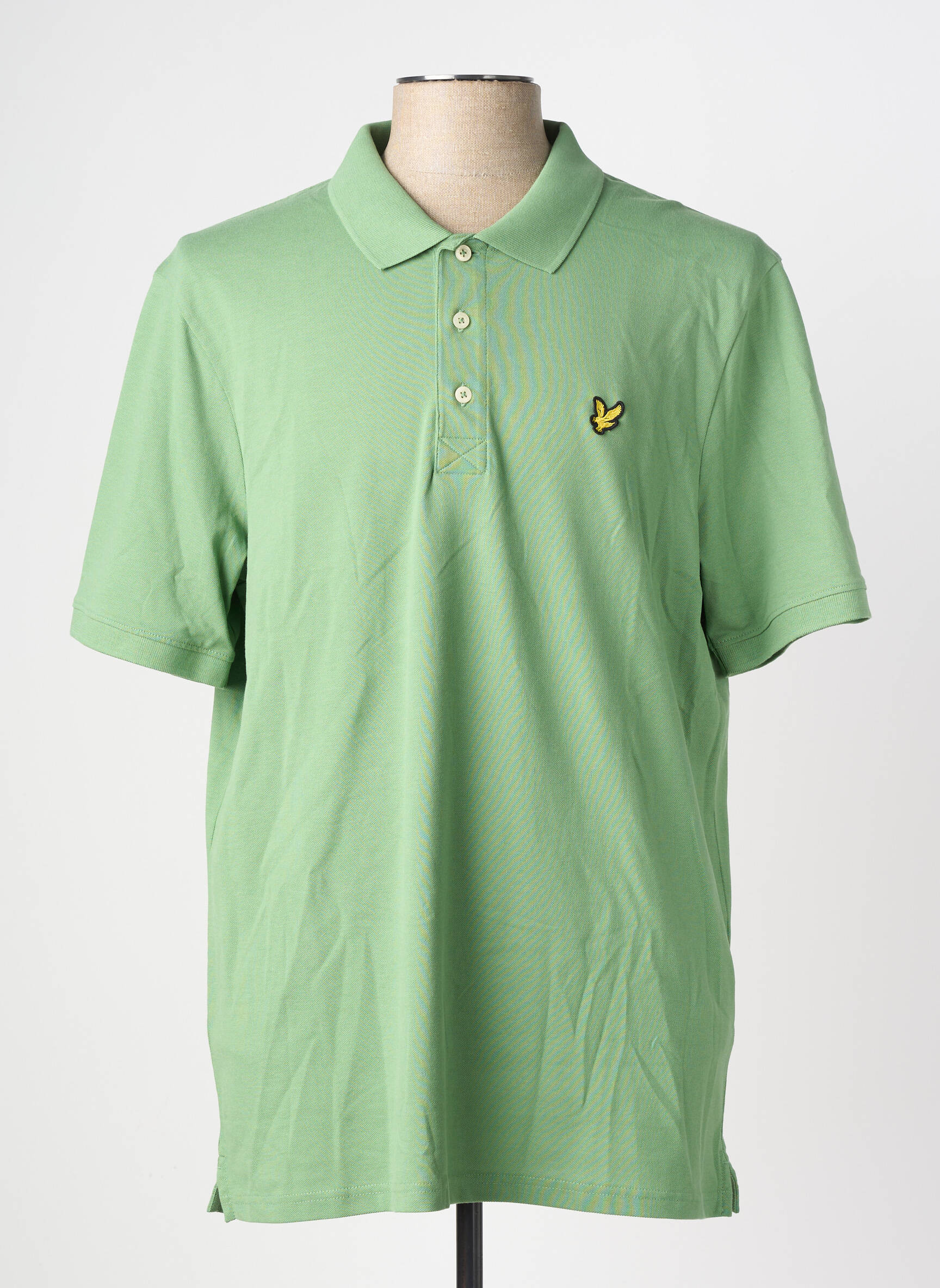 Polo stretch manches courtes vert LYLE & SCOTT homme