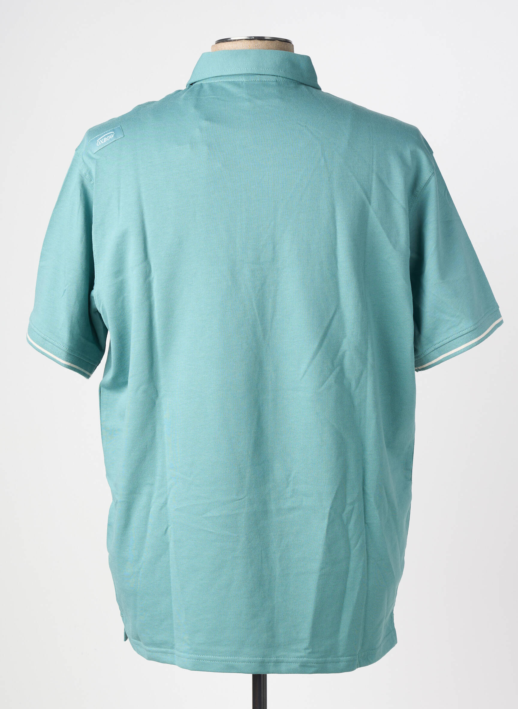 Polo tissage jersey manches courtes vert OXBOW homme