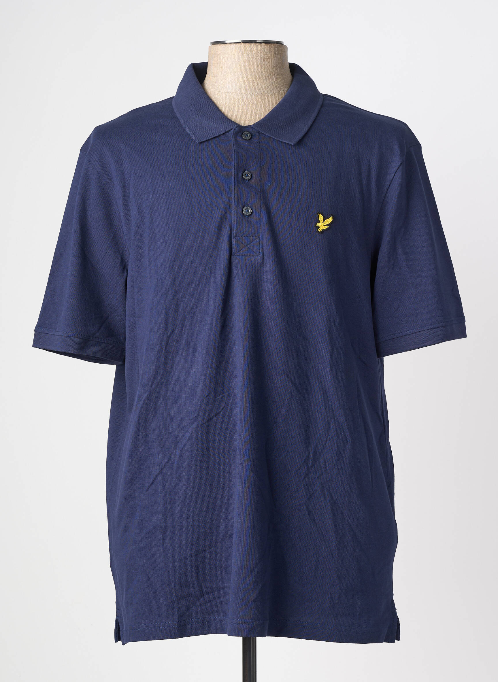 Polo stretch manches courtes bleu LYLE & SCOTT homme