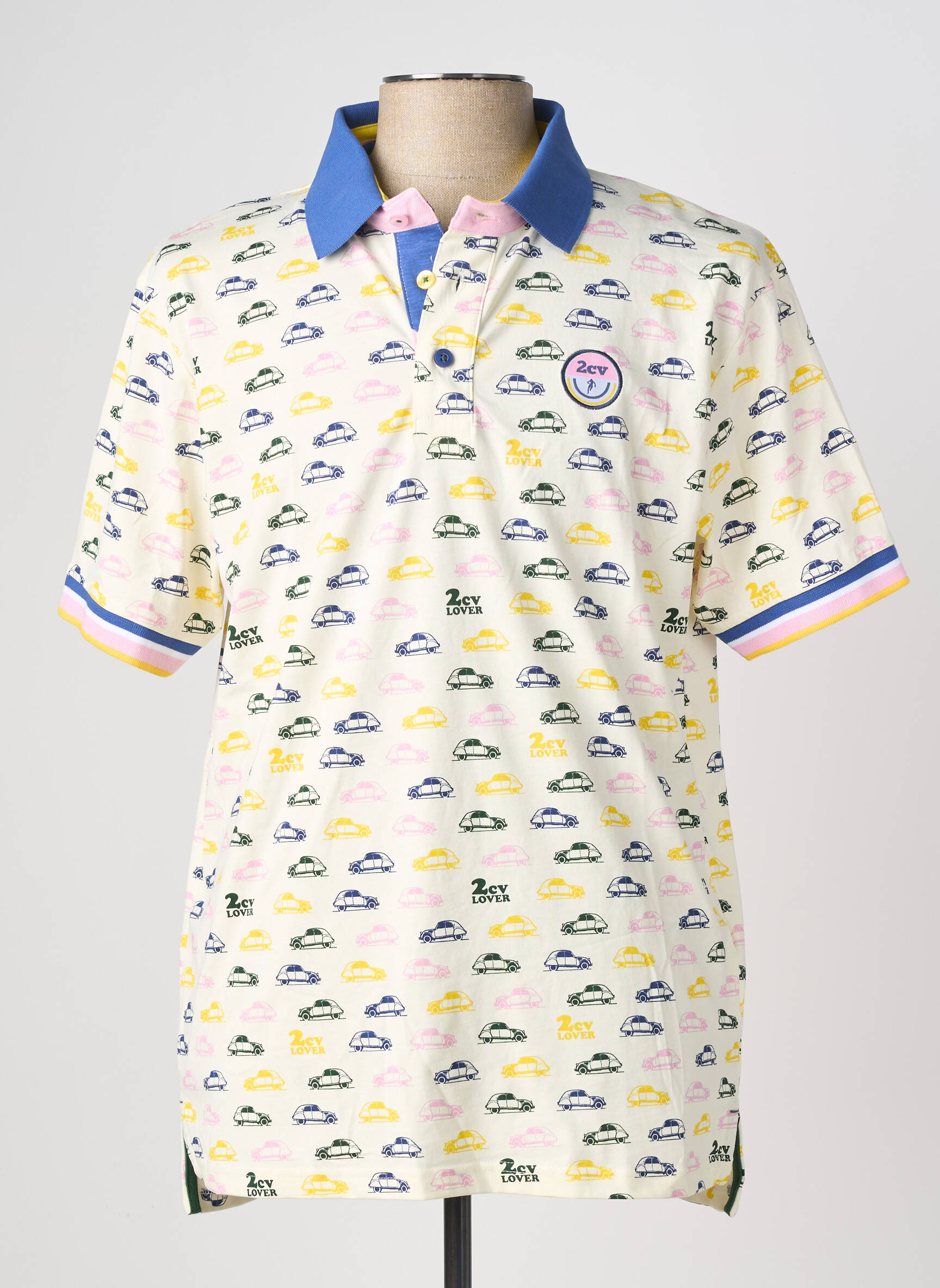 Polo tissage jersey manches courtes bleu RUCKFIELD homme
