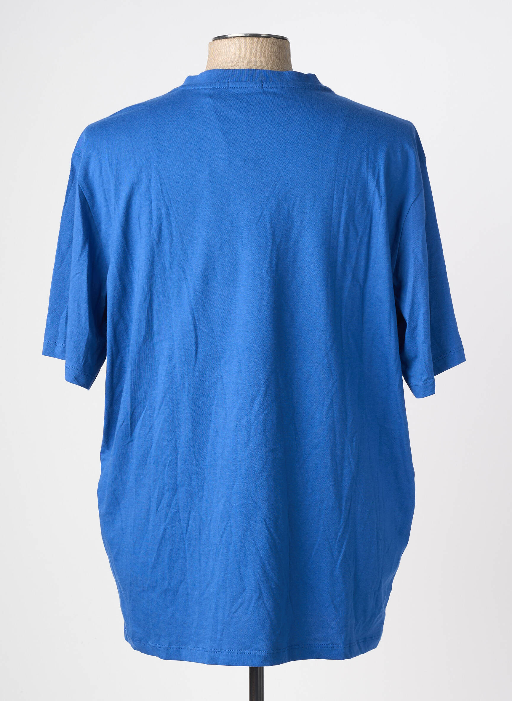 T-shirt broderie manches courtes bleu SERGE BLANCO homme