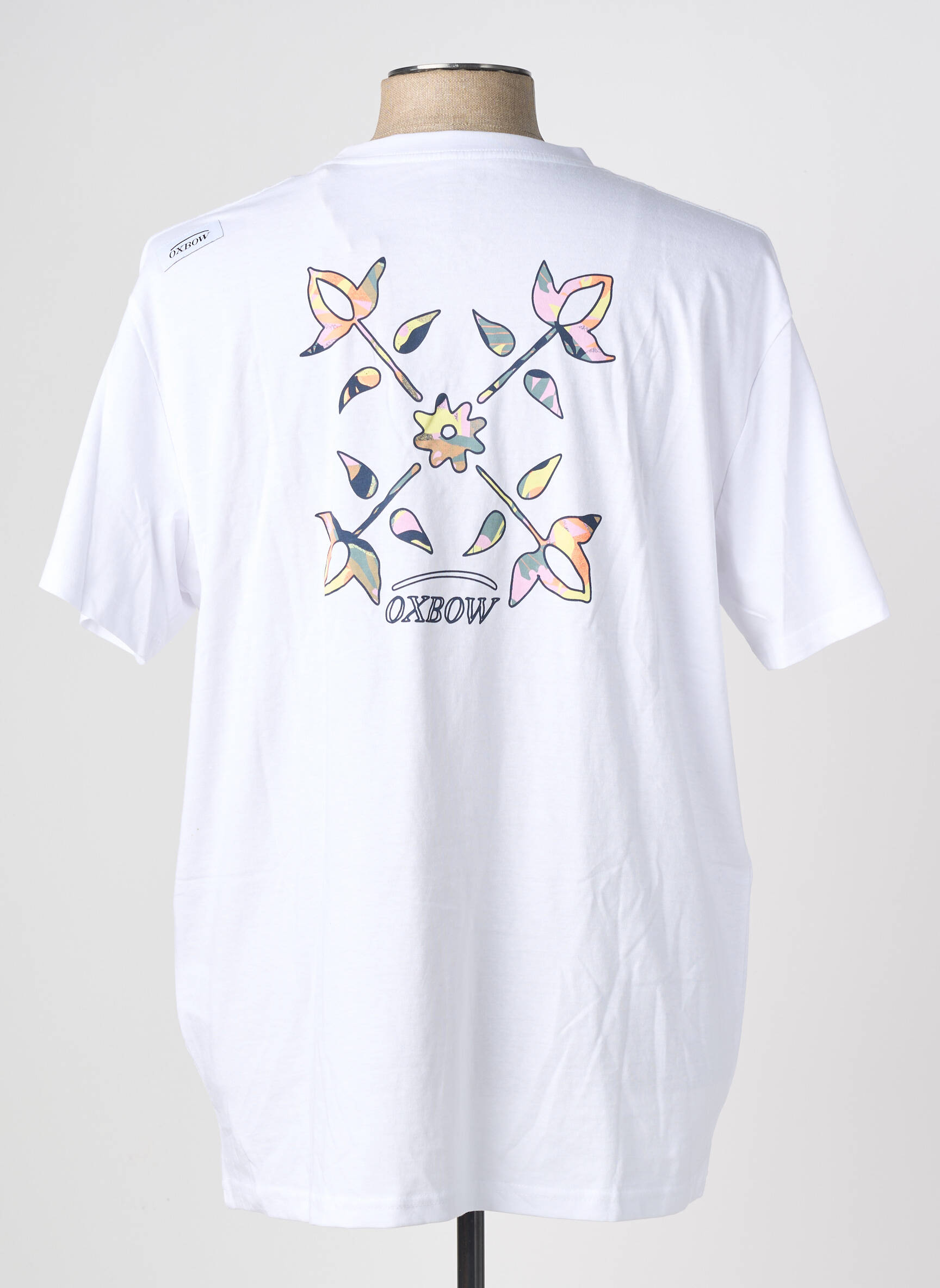 T-shirt stretch manches courtes blanc OXBOW homme