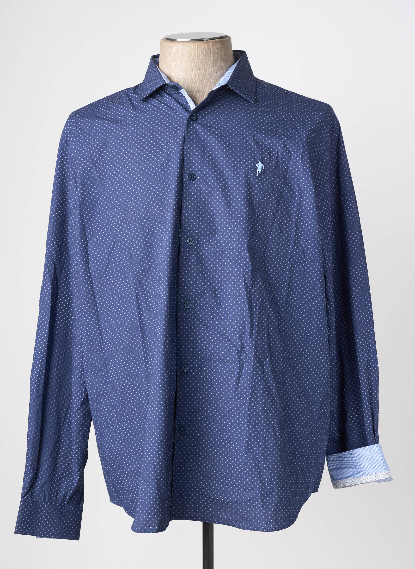 Chemise manches longues imprimé fantaisie bleu RUCKFIELD homme