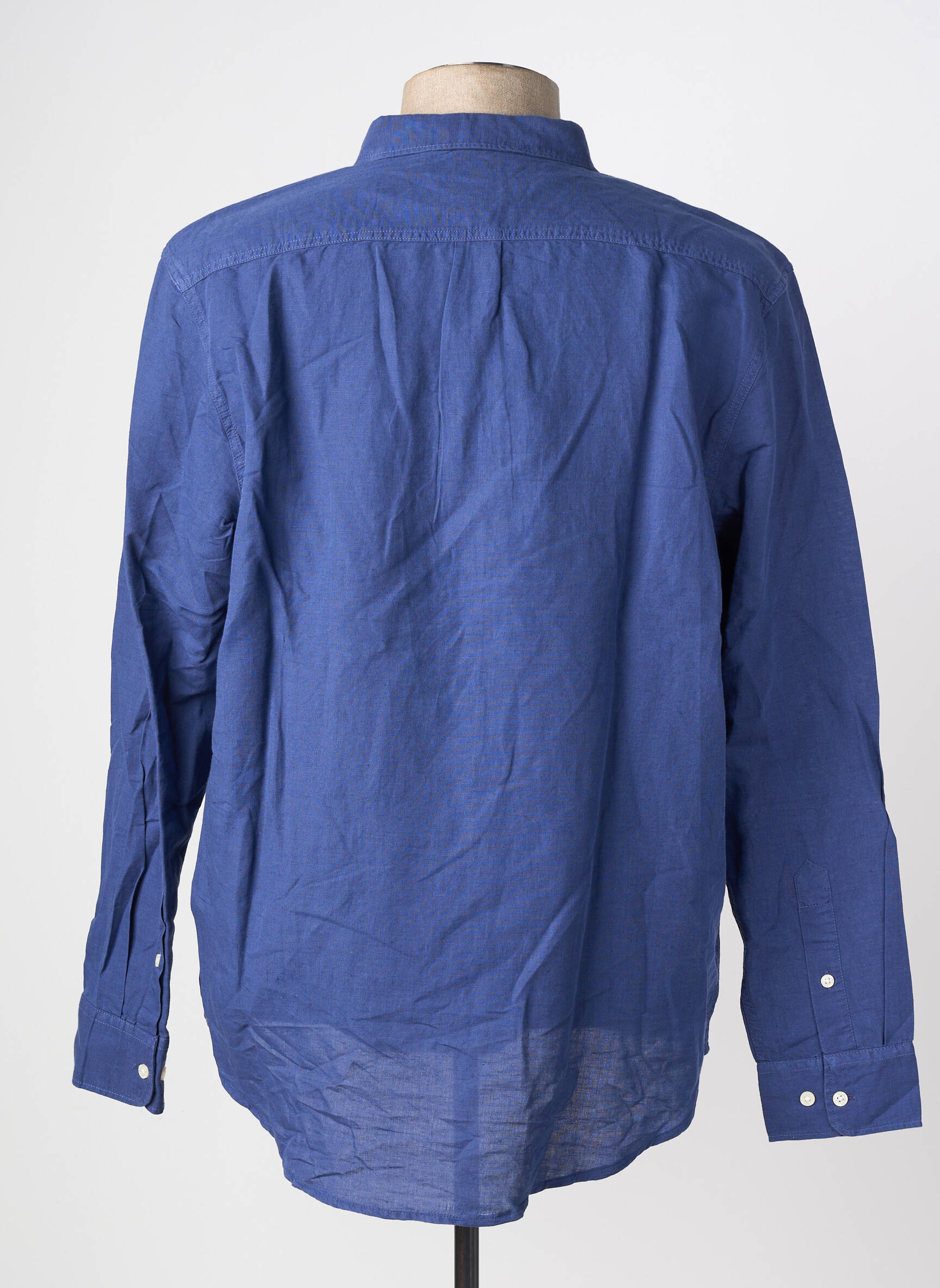 Chemise manches longues coupe droite bleu LEE homme