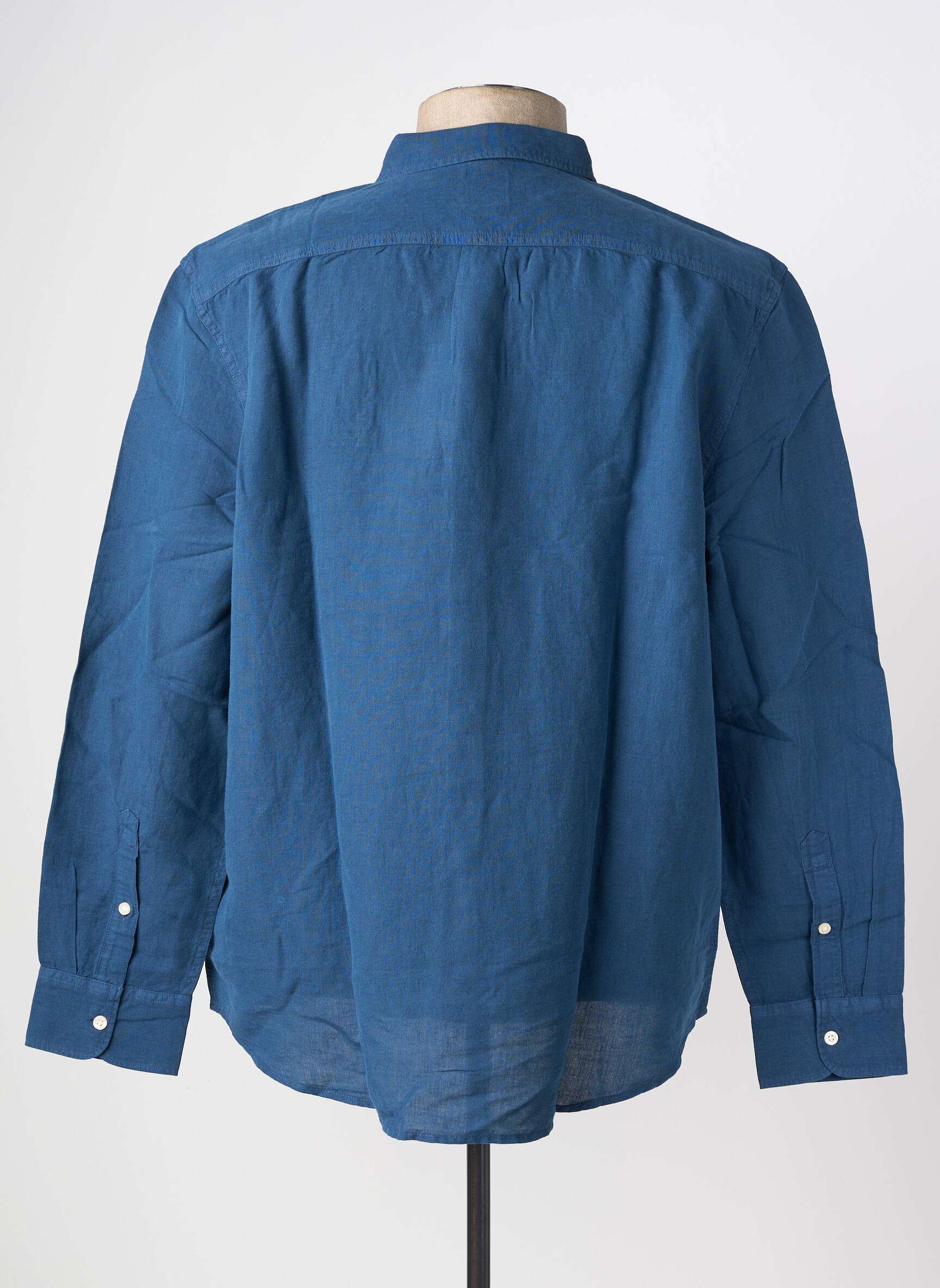 Chemise manches longues coupe droite bleu LEE homme