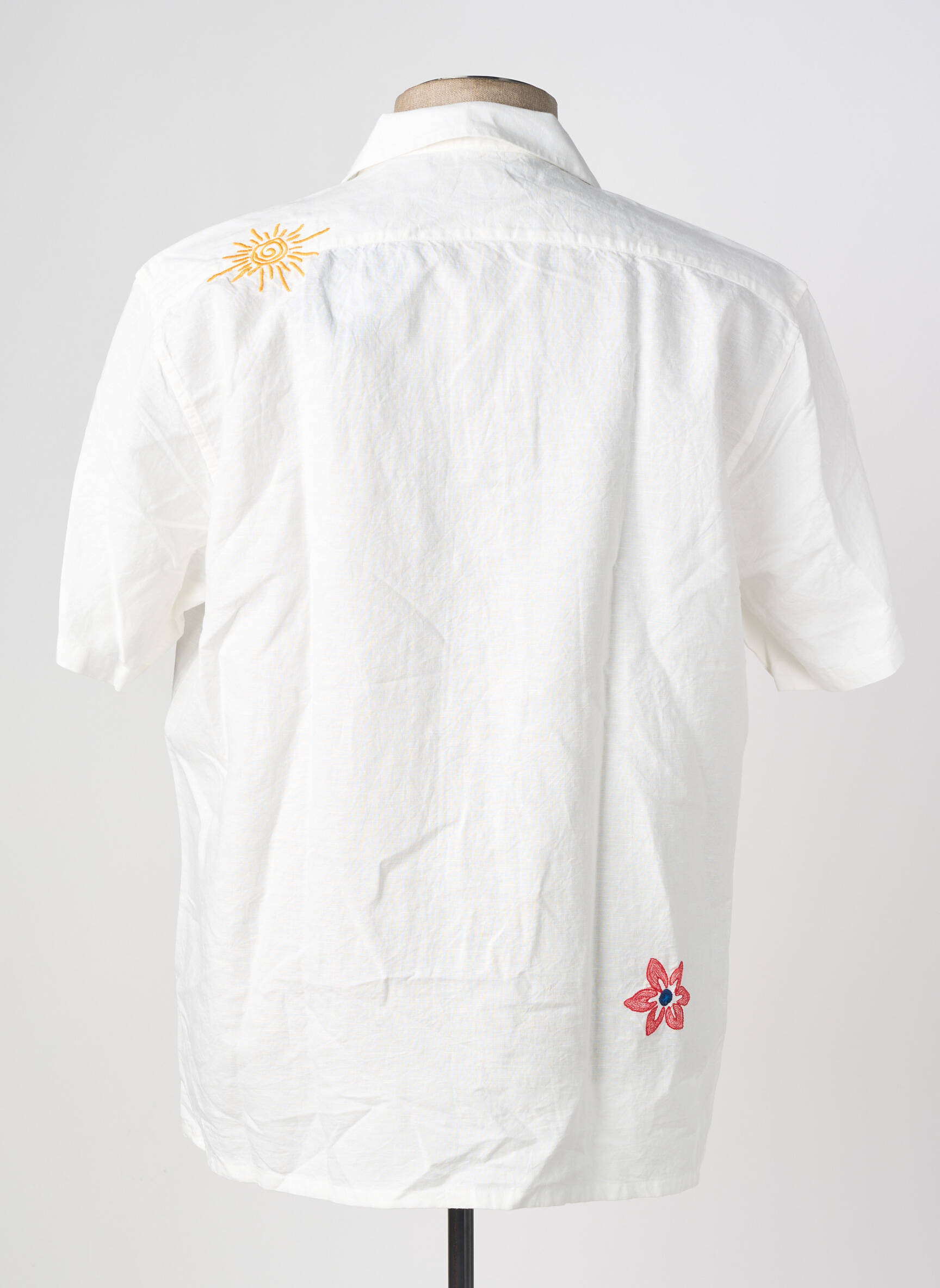Chemise manches courtes poches blanc SERGE BLANCO homme