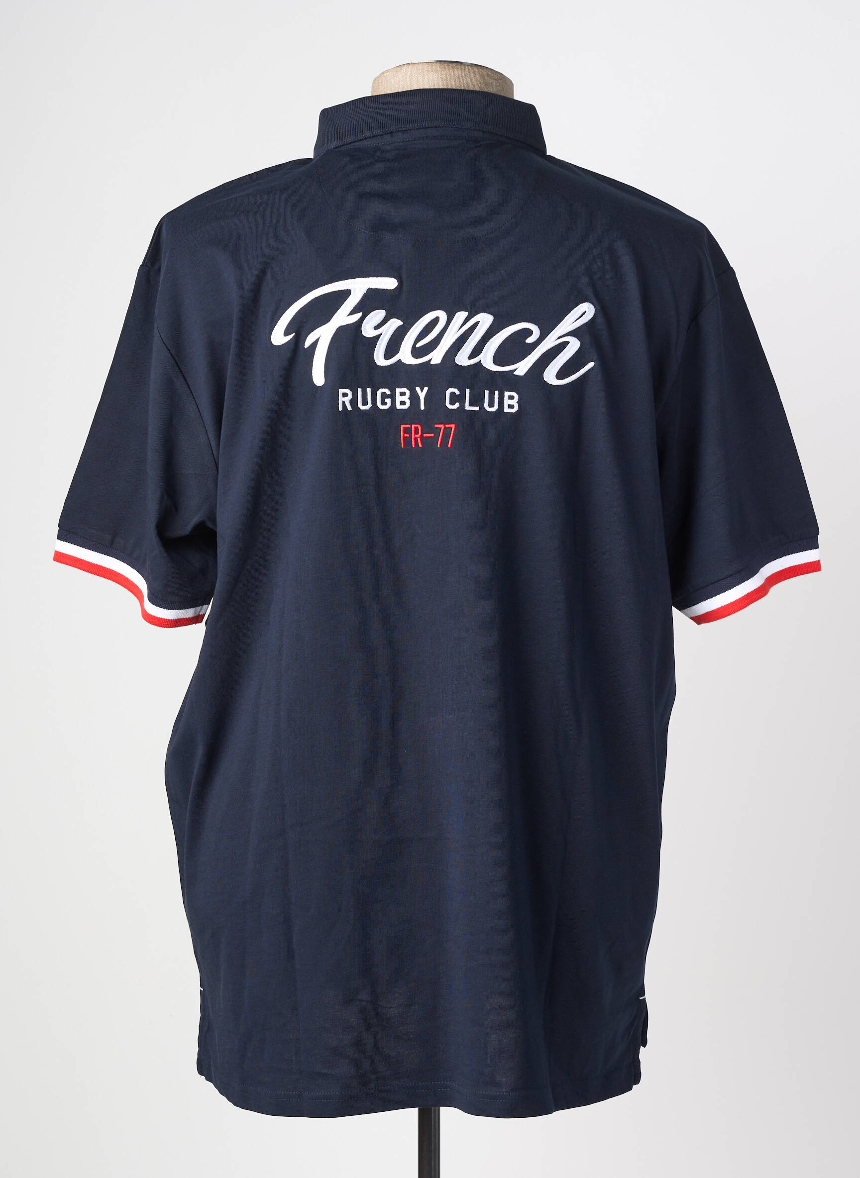 Polo tissage jersey manches courtes bleu RUCKFIELD homme