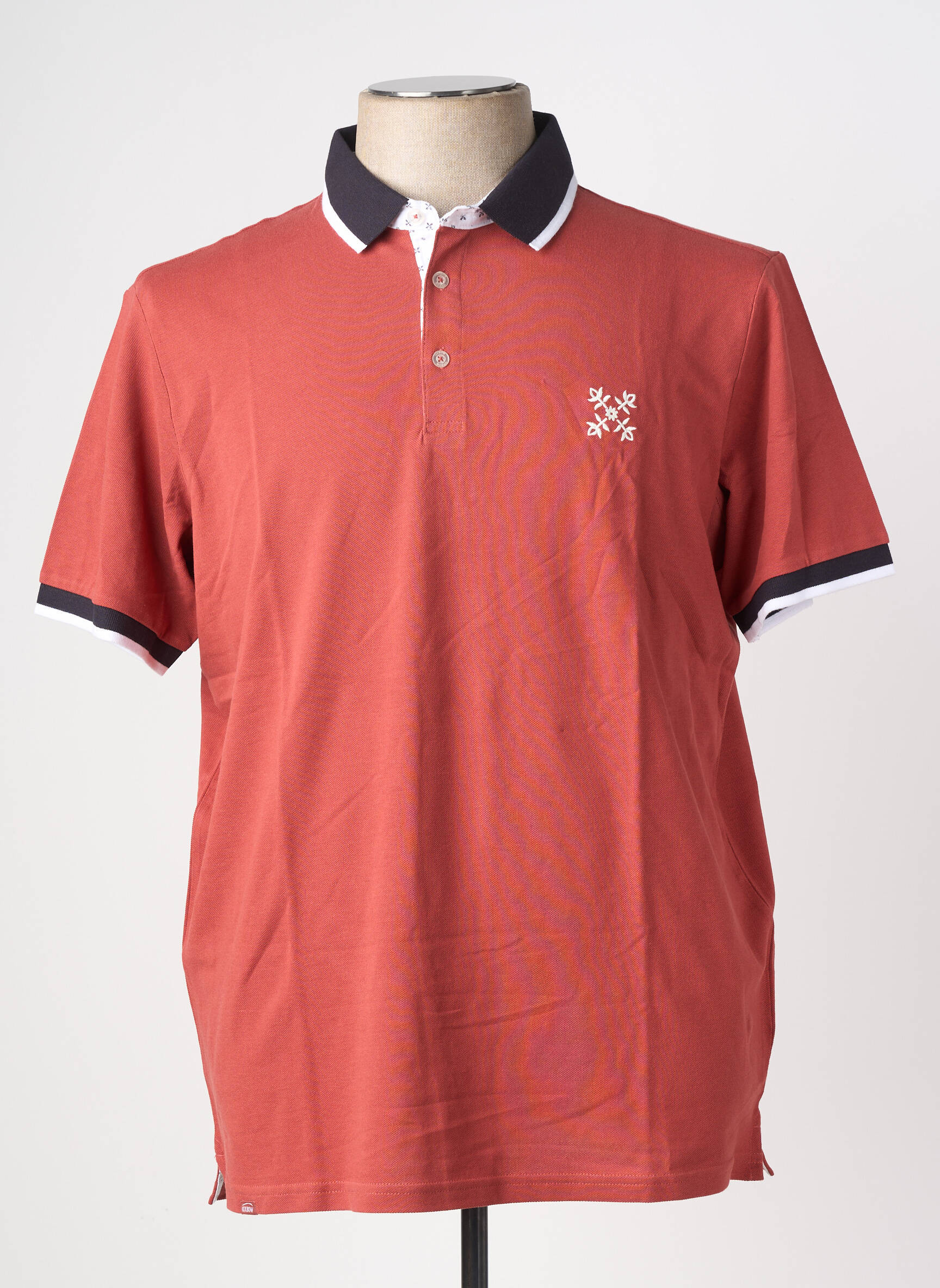 Polo stretch manches courtes marron OXBOW homme
