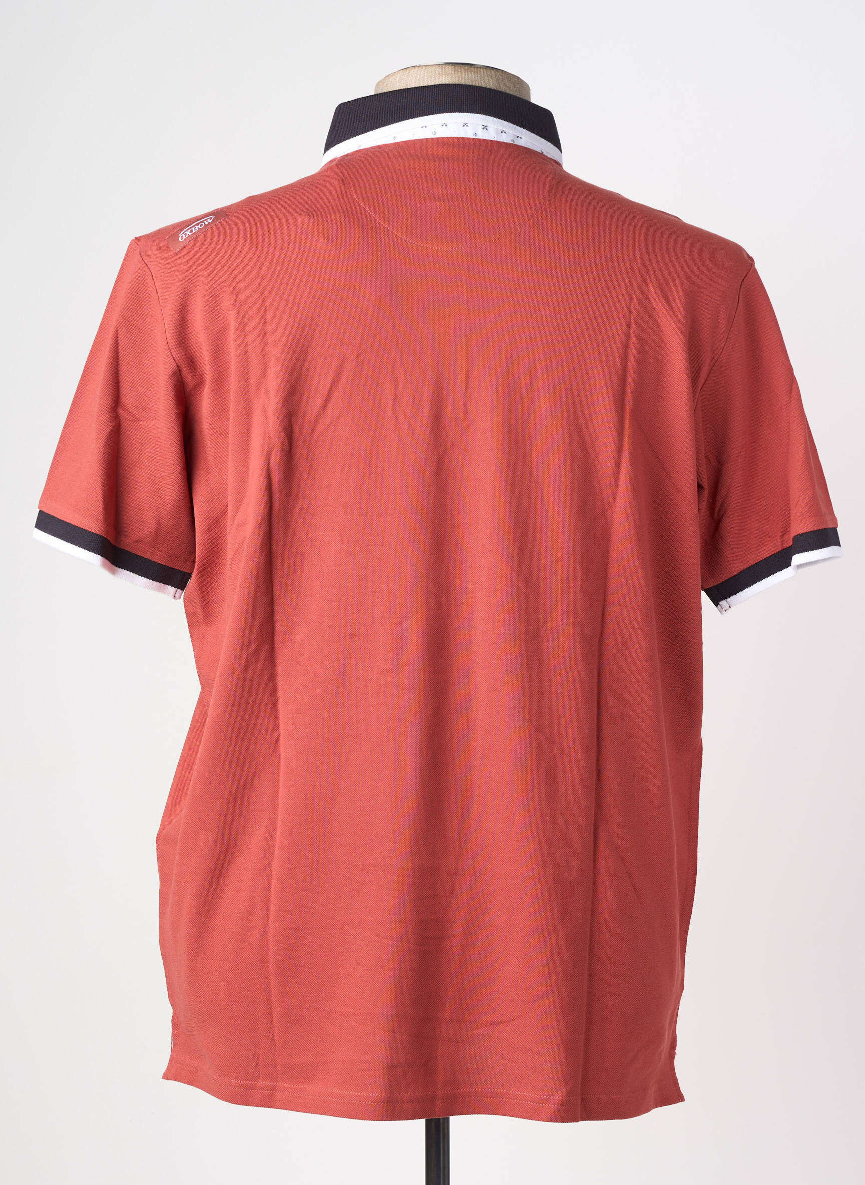 Polo stretch manches courtes marron OXBOW homme