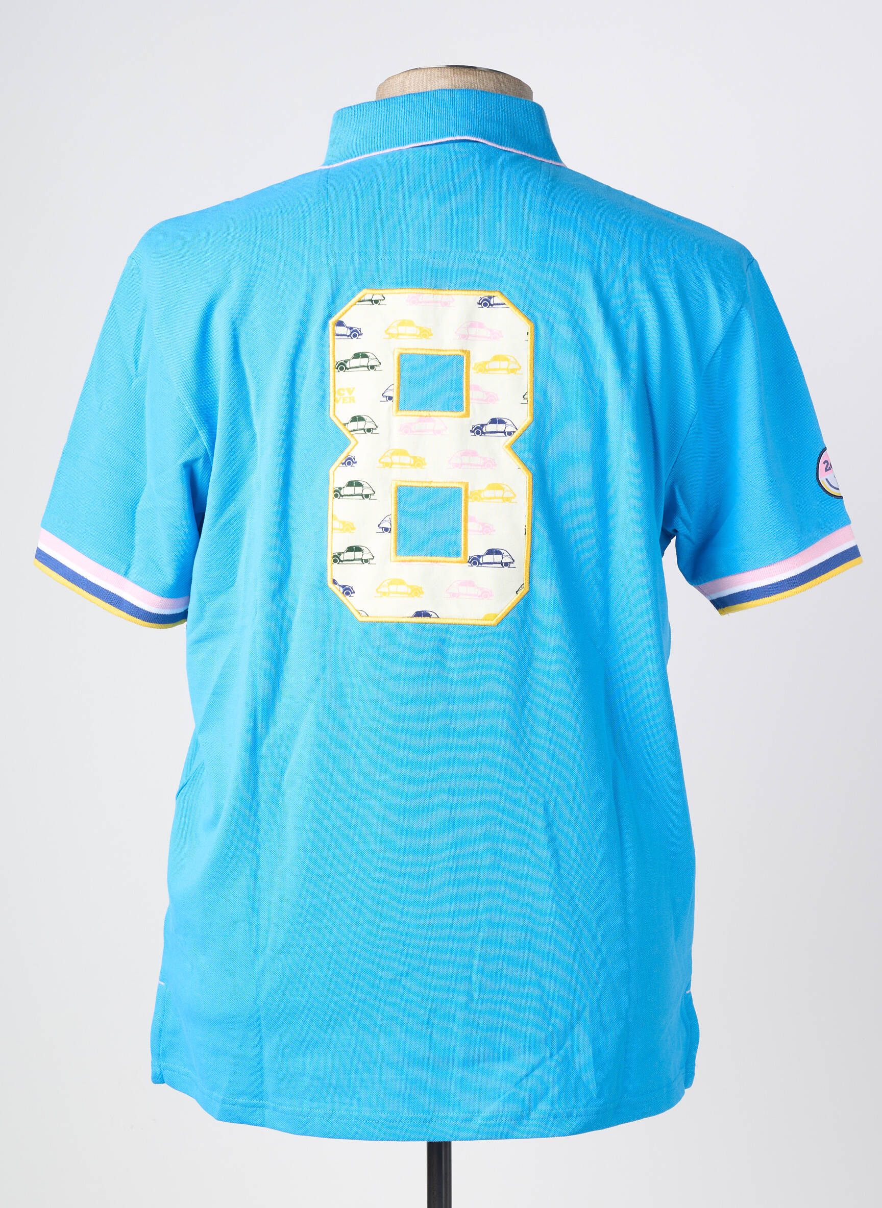 Polo stretch manches courtes bleu RUCKFIELD homme