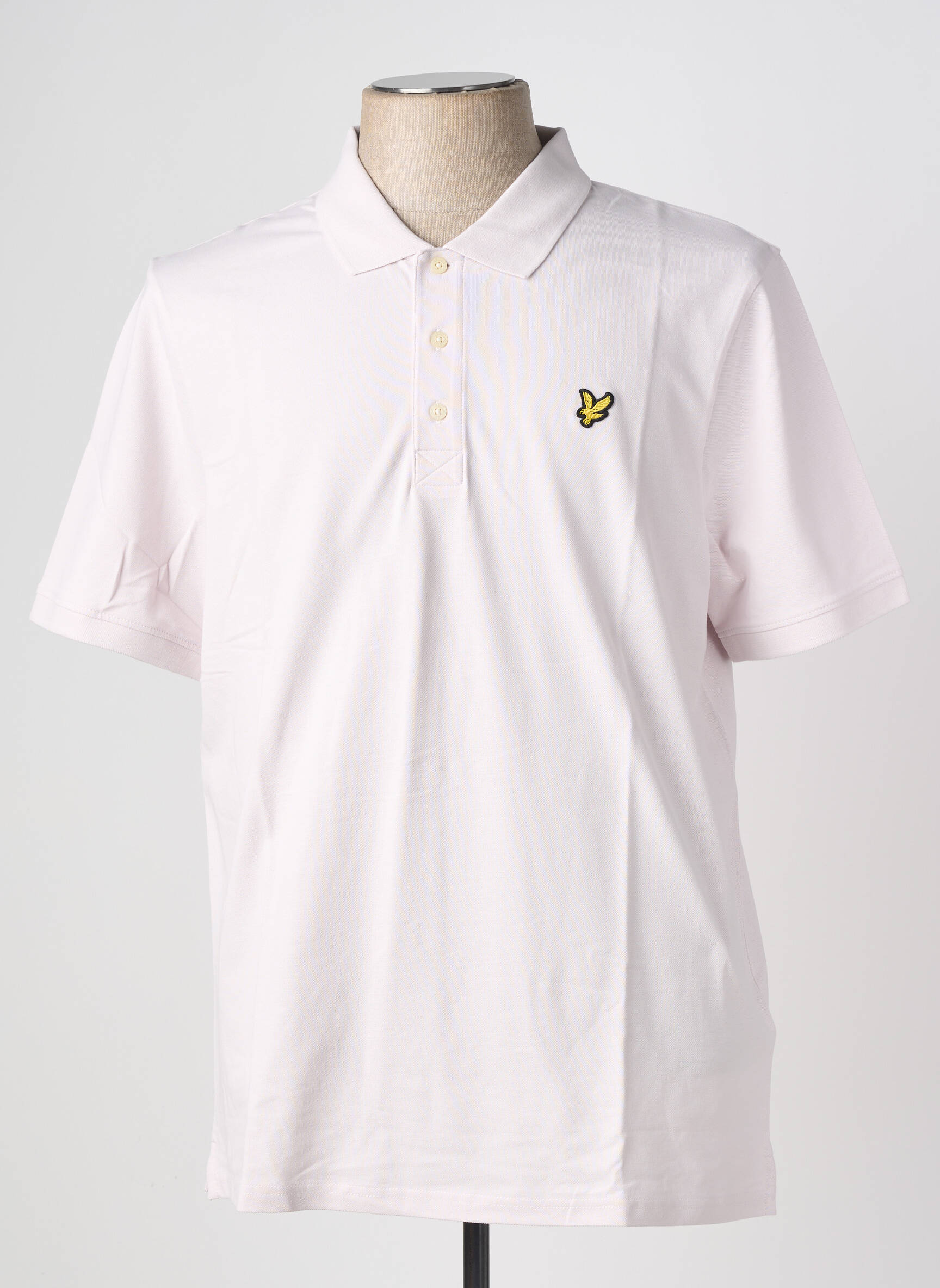Polo stretch manches courtes rose LYLE & SCOTT homme