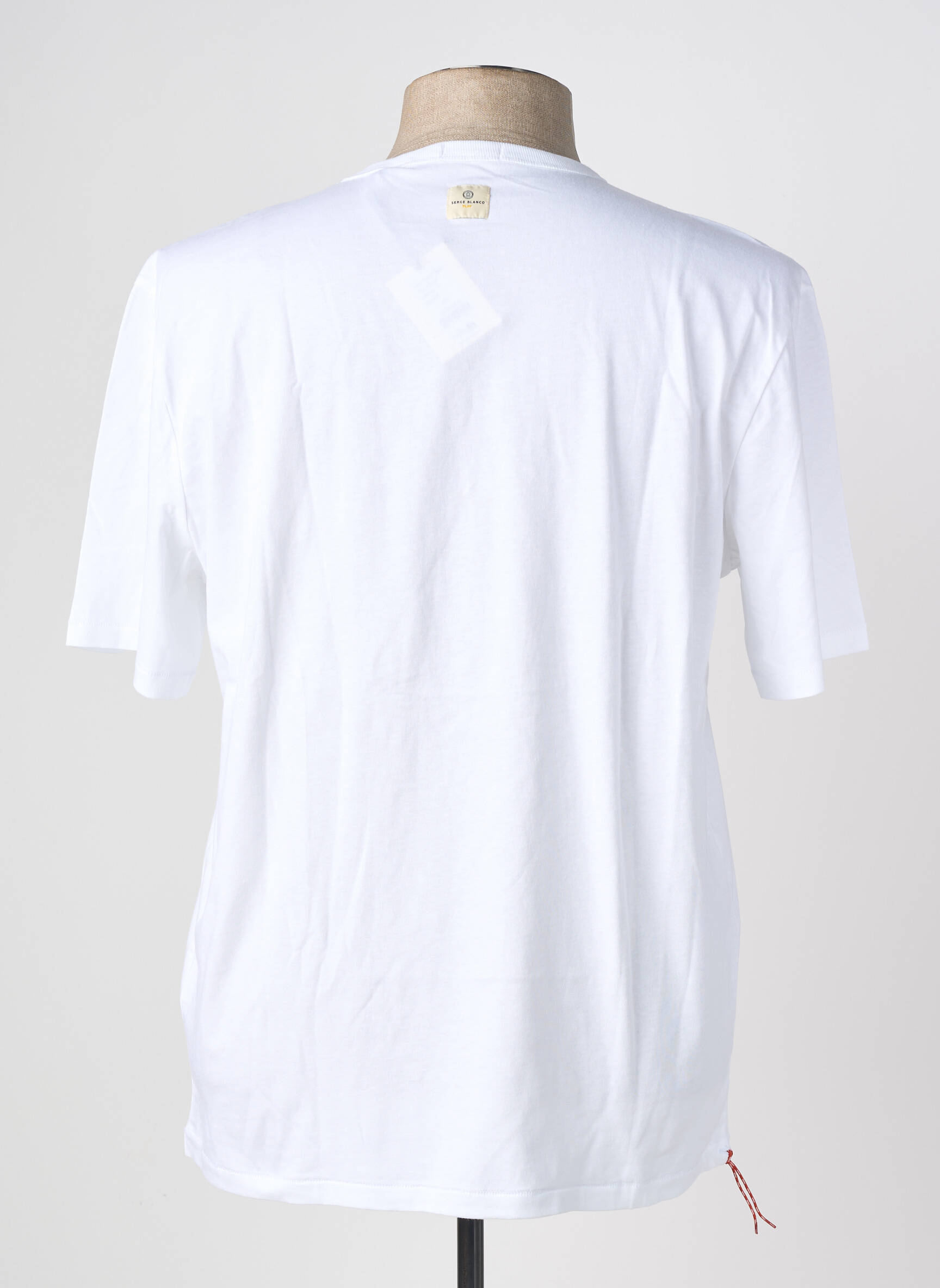 T-shirt stretch manches courtes blanc SERGE BLANCO homme
