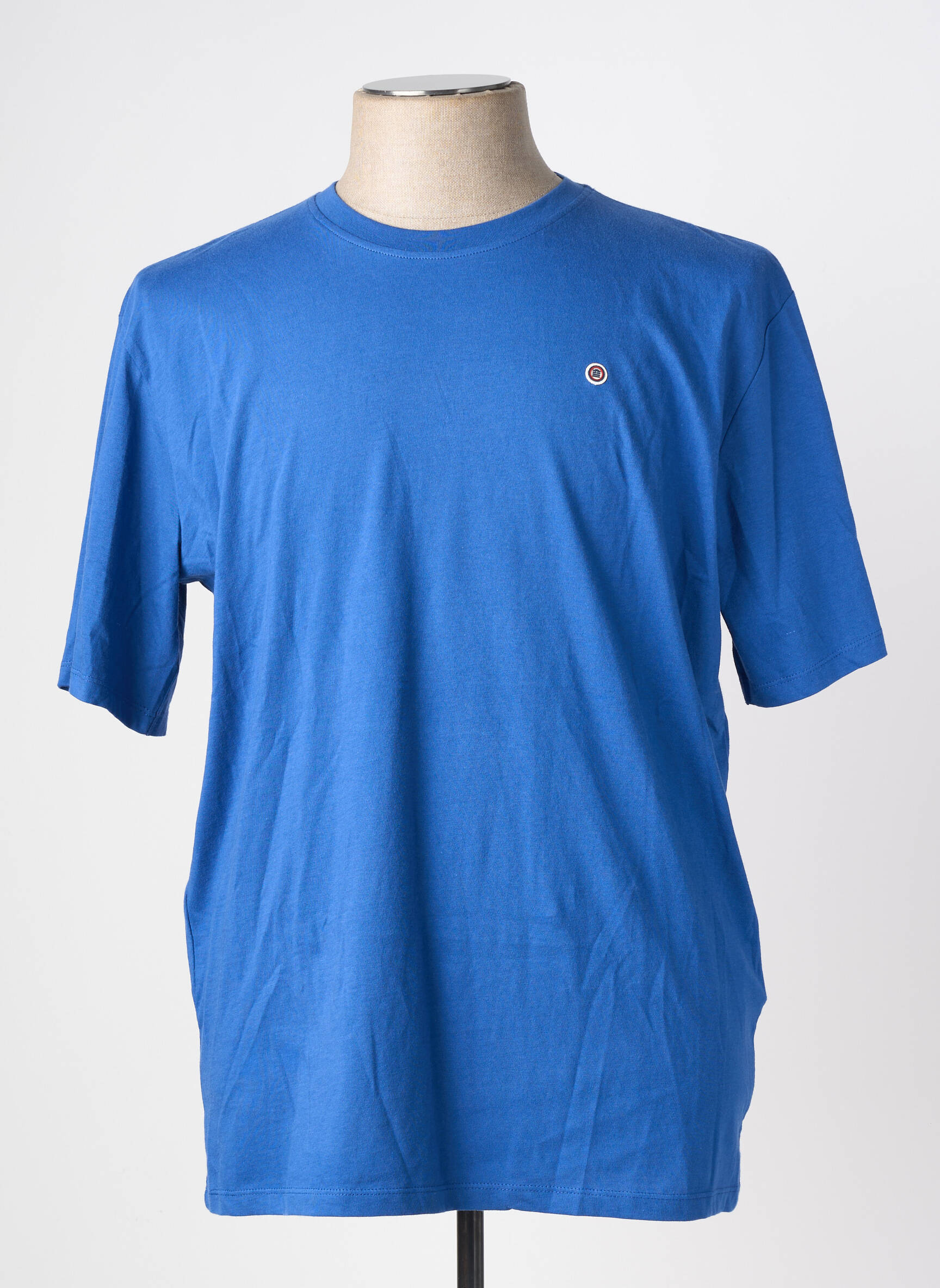 T-shirt broderie manches courtes bleu SERGE BLANCO homme