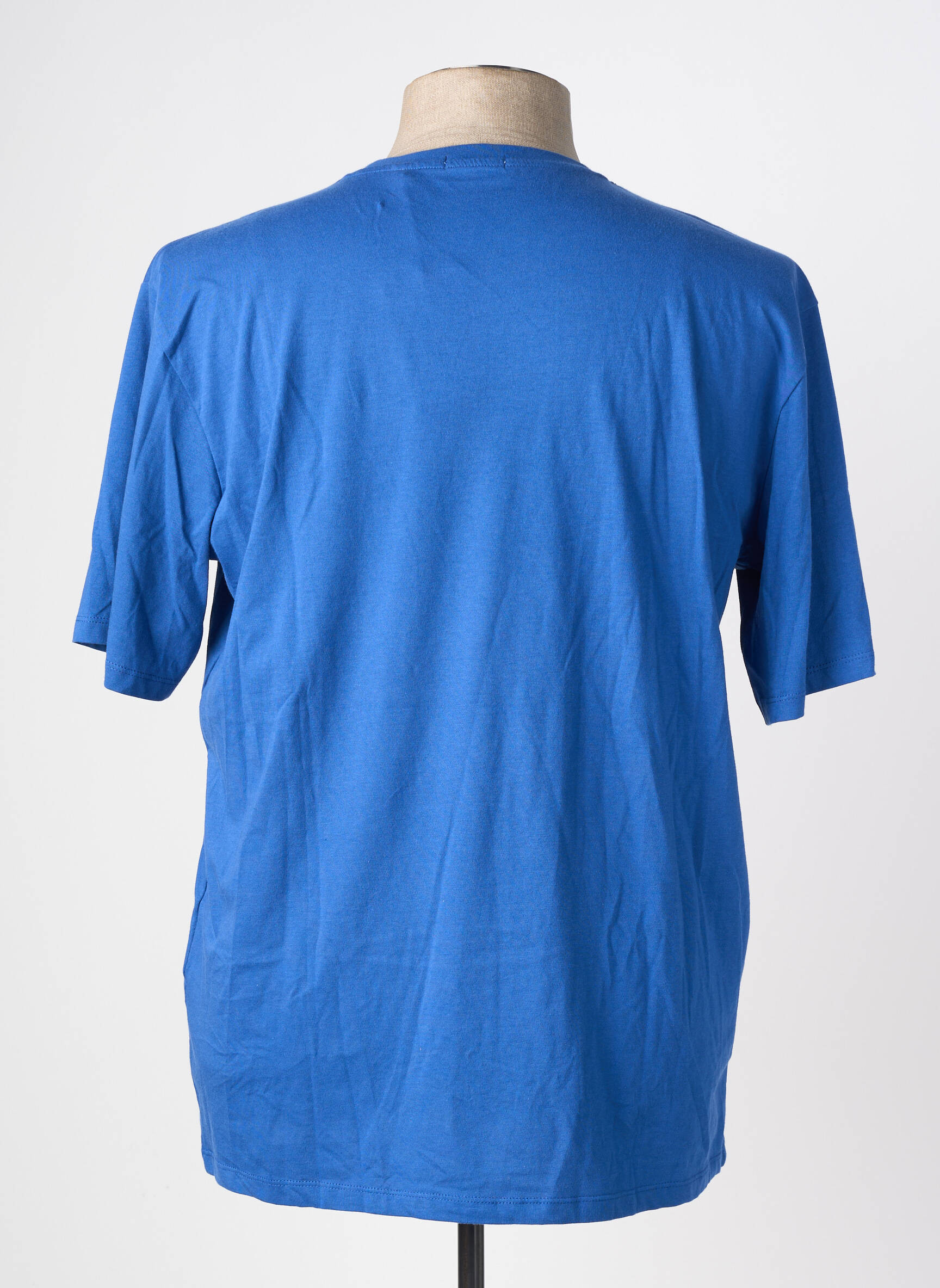 T-shirt broderie manches courtes bleu SERGE BLANCO homme