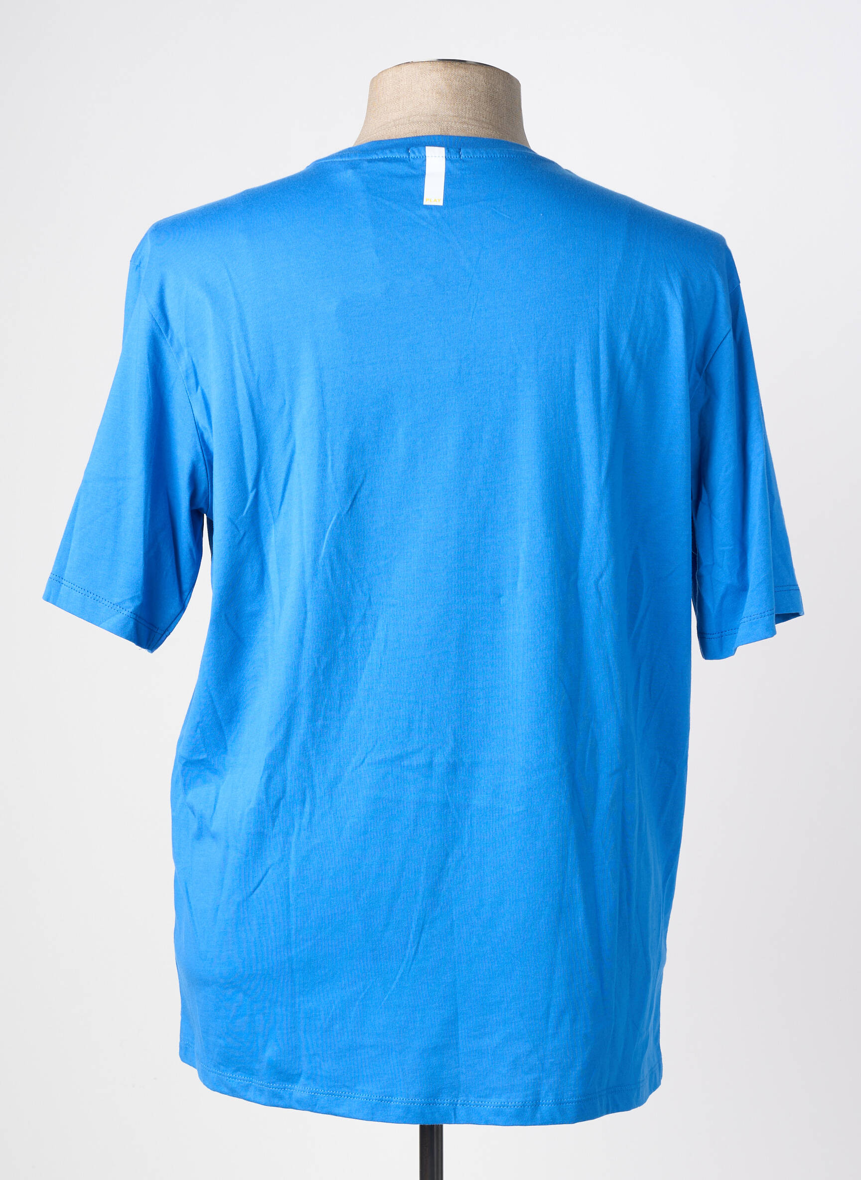 T-shirt stretch manches courtes bleu SERGE BLANCO homme