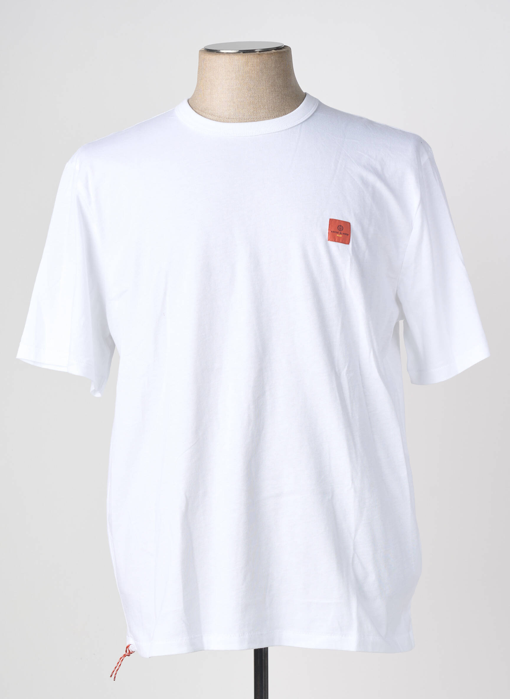 T-shirt stretch manches courtes blanc SERGE BLANCO homme