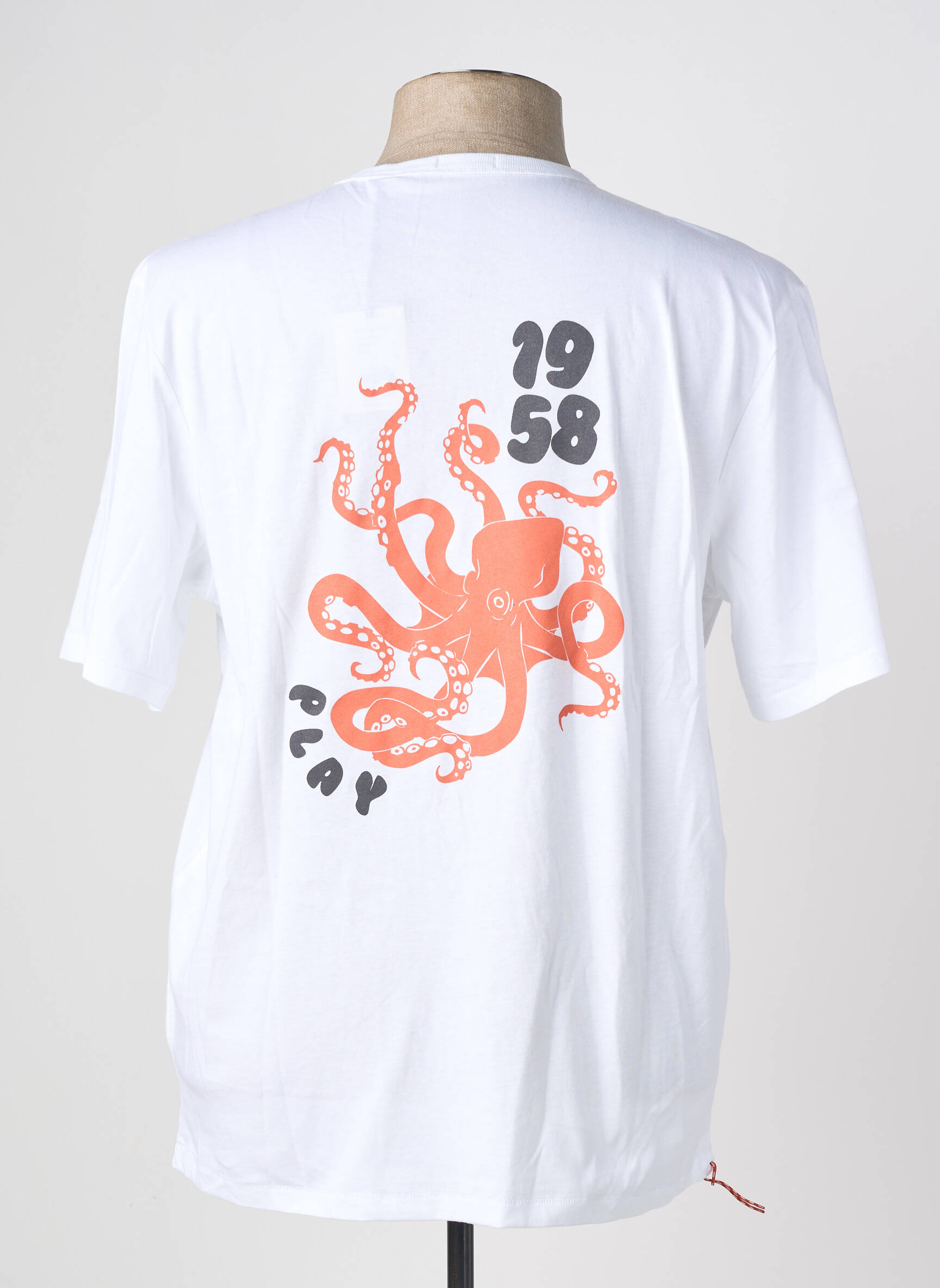 T-shirt stretch manches courtes blanc SERGE BLANCO homme