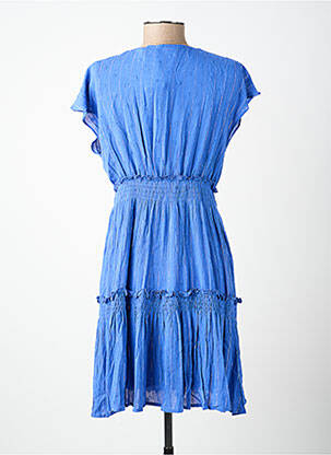 Robe courte manches courtes manches courtes bleu MOLLY BRACKEN femme