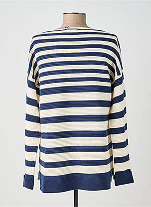 Pull coupe droite manches longues bleu WHITE STUFF femme