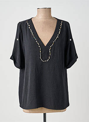 Top manches courtes manches courtes noir MOLLY BRACKEN femme