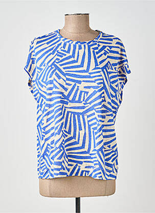 Top imprimé fantaisie manches courtes bleu WHITE STUFF femme