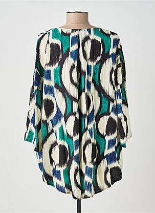 Blouse tissage popeline manches 3/4 vert MOLLY BRACKEN femme