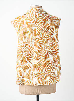 Chemisier imprimé fantaisie sans manche marron MOLLY BRACKEN femme