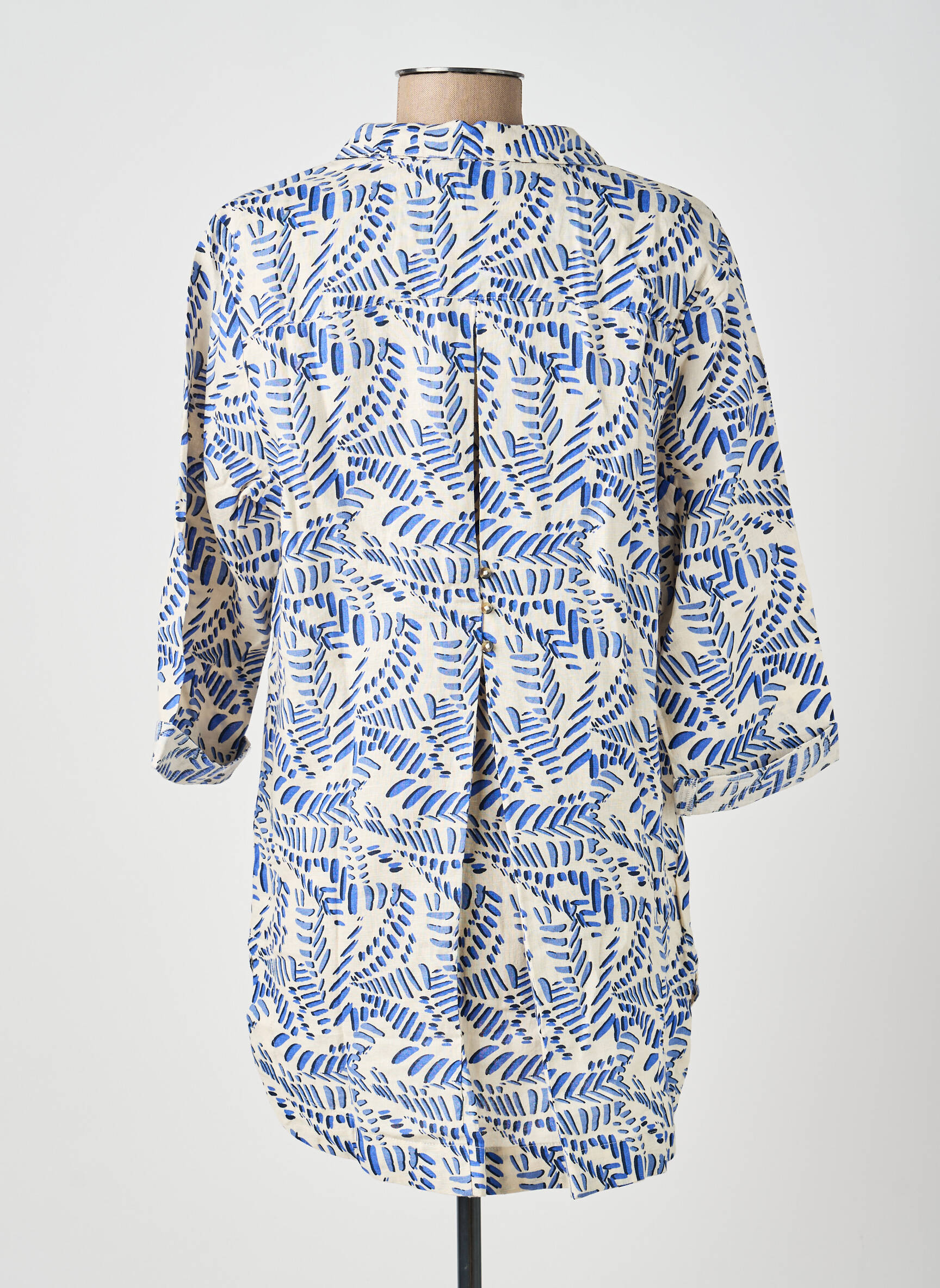 Tunique manches longues col v bleu WHITE STUFF femme