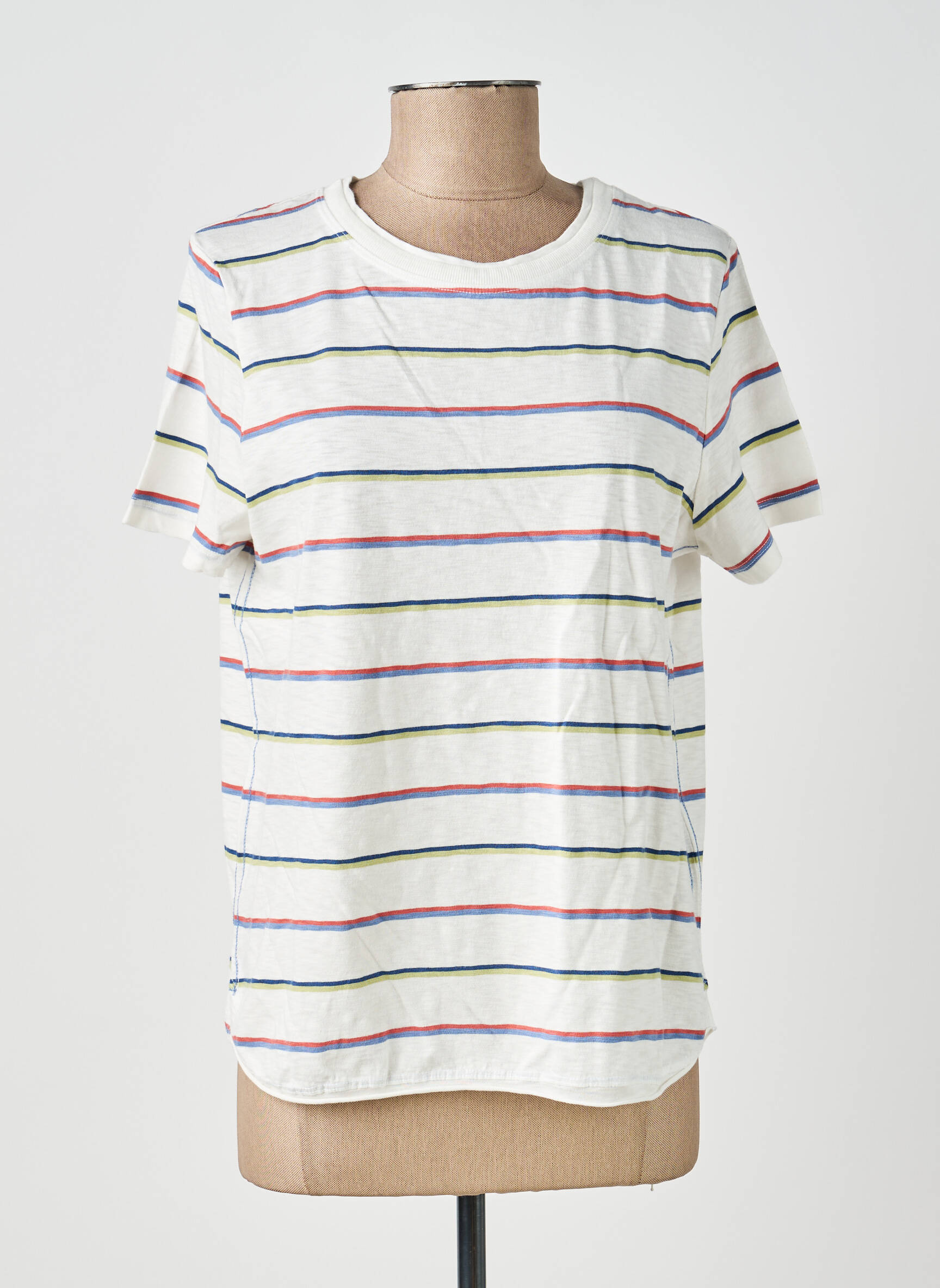 T-shirt coupe droite manches courtes blanc WHITE STUFF femme